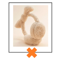 Oorwarmers strik camel